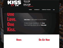 Tablet Screenshot of kissfmlive.com